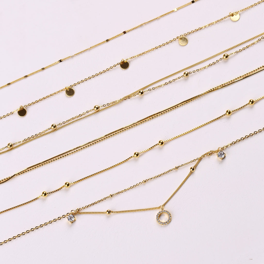 Dainty Sterling Silver Bead Anklet