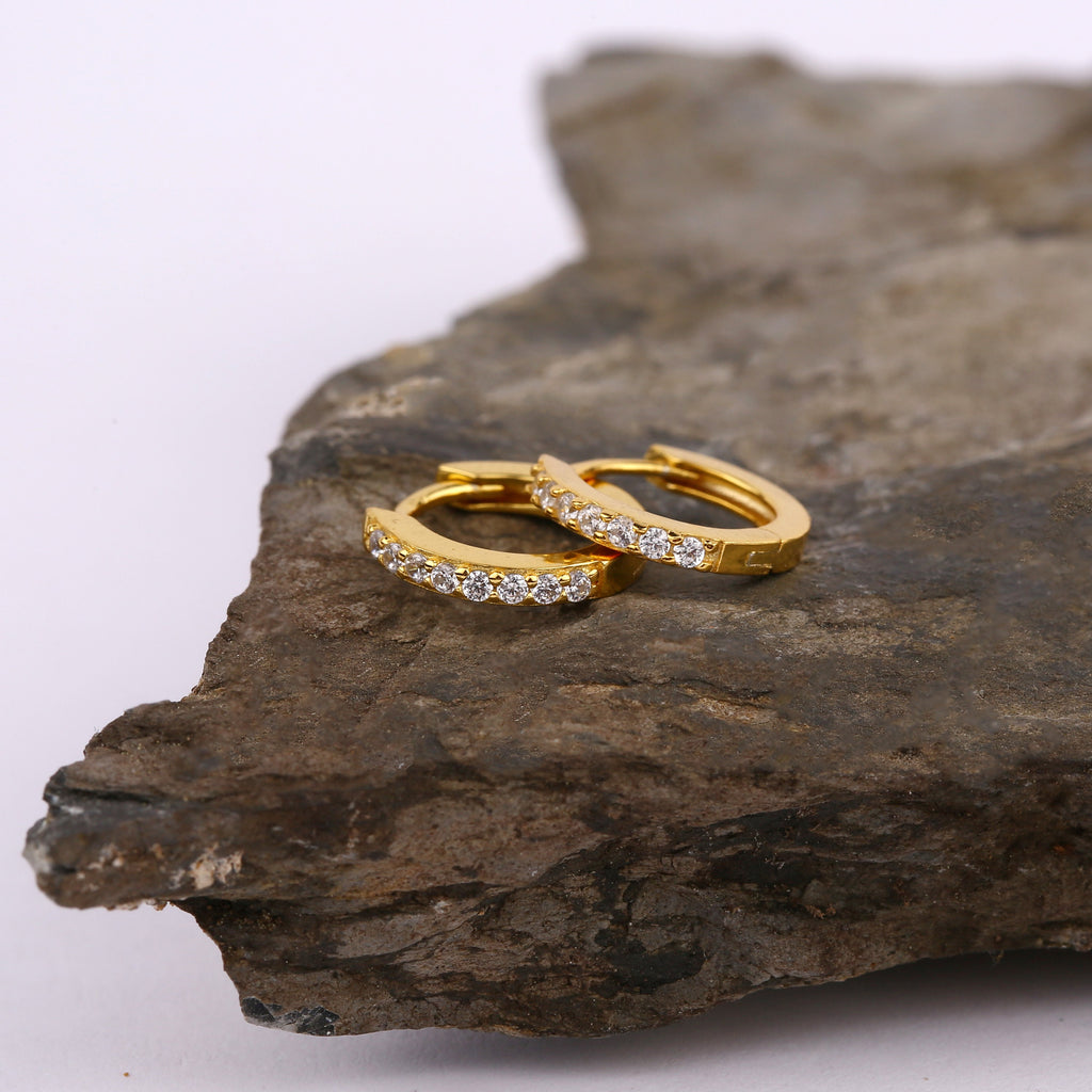 Tiny Hoop Earrings Set for Multiple Piercings