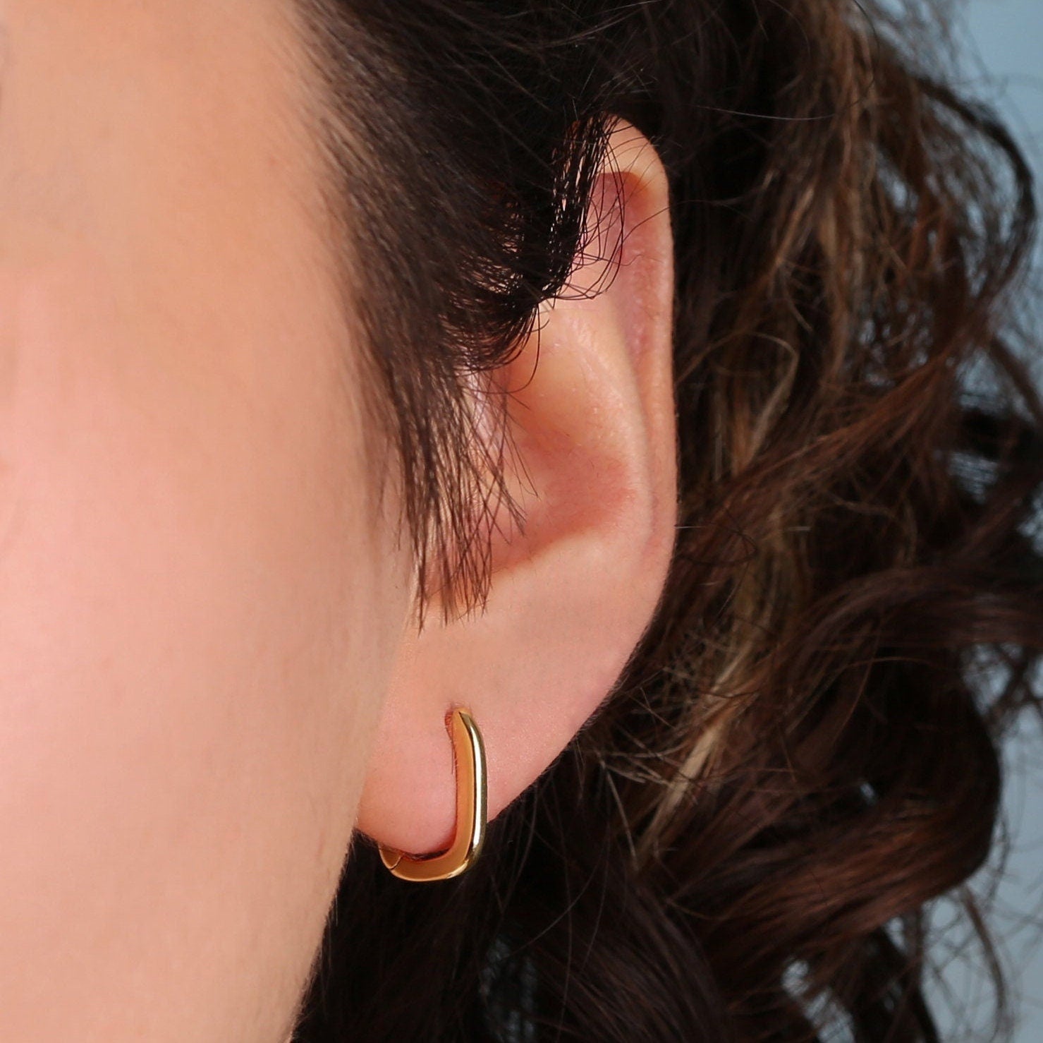 Chain Link Hoop Earrings