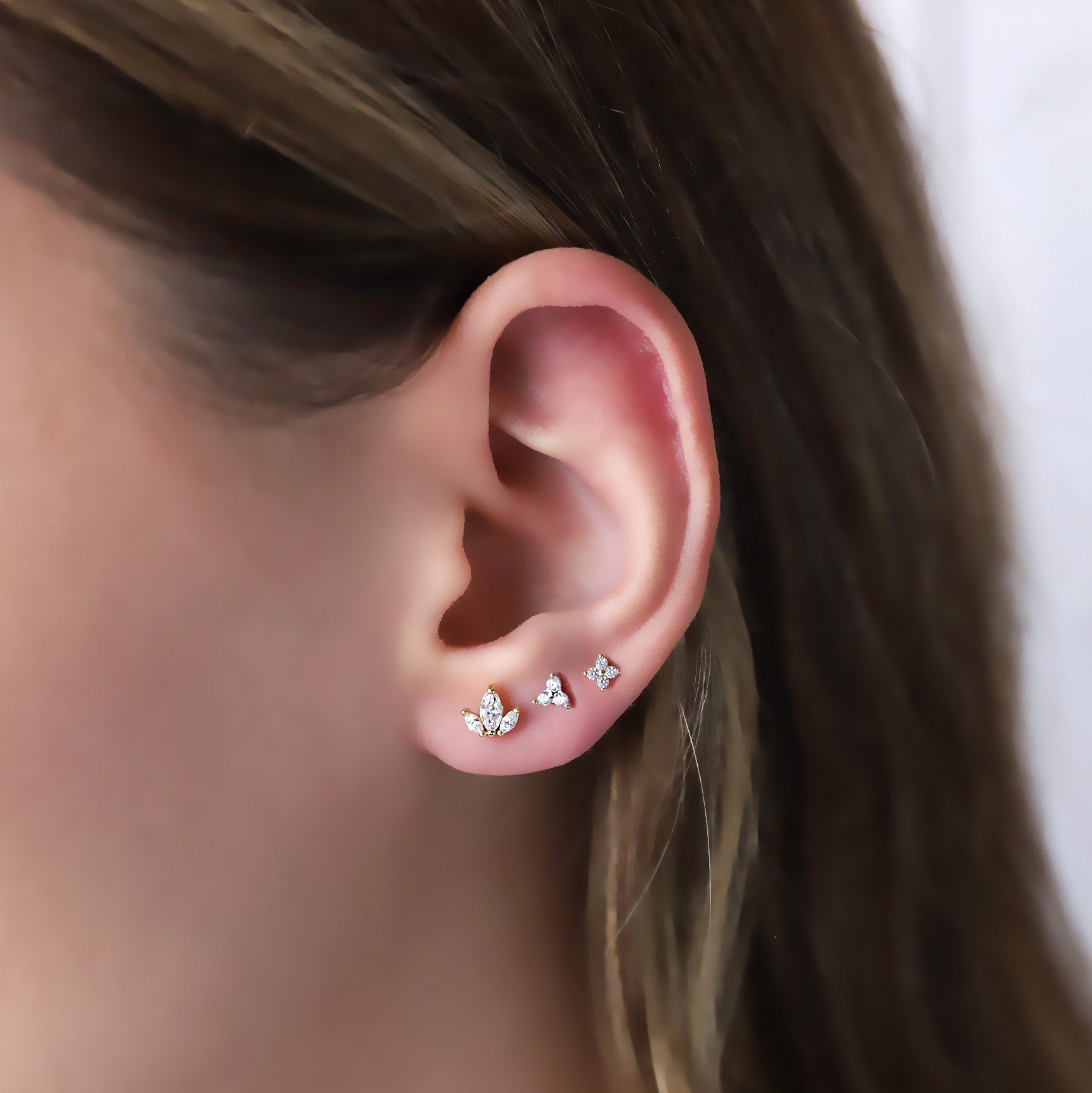 Tiny Stud Earrings Set