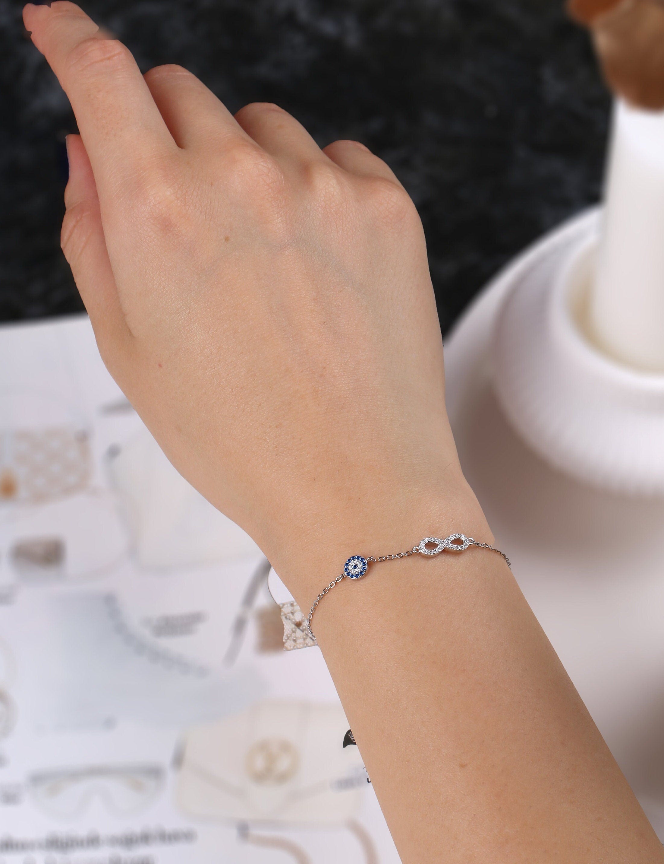 Gold Infinity Charm Bracelet
