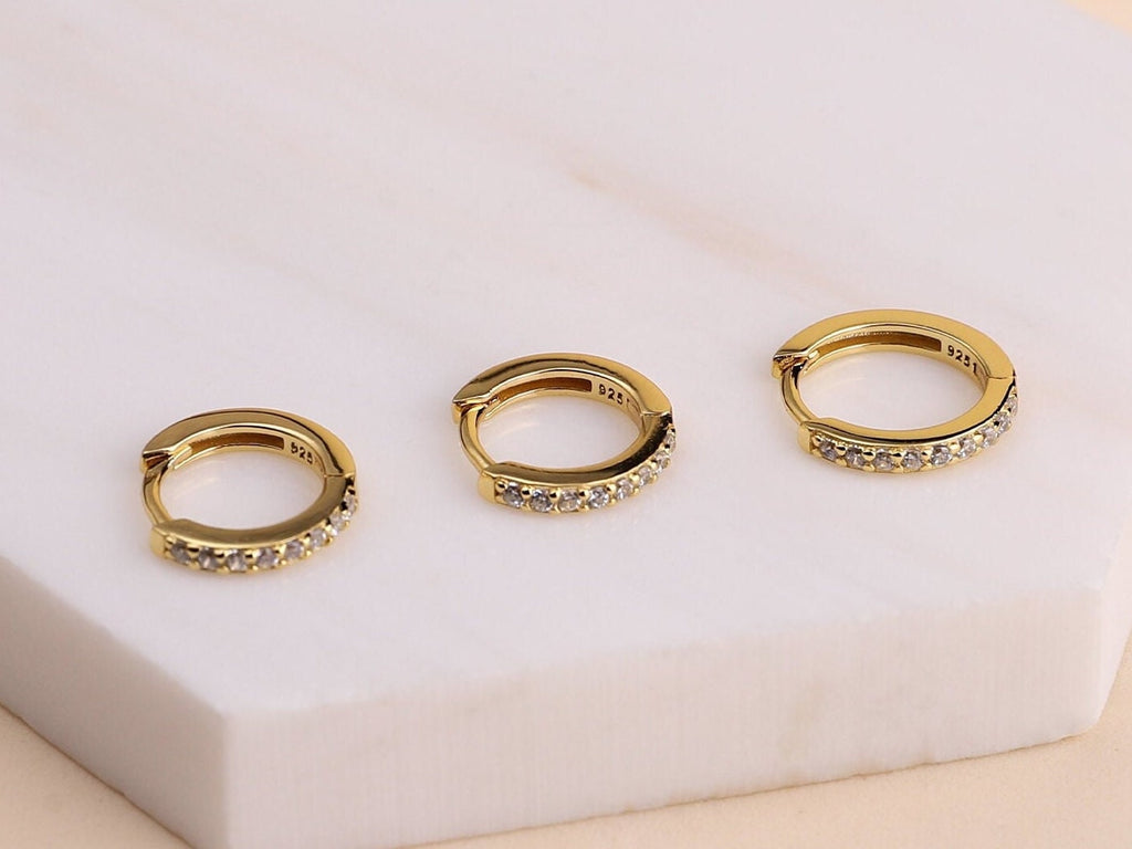 Dainty Huggie Hoop Earrings