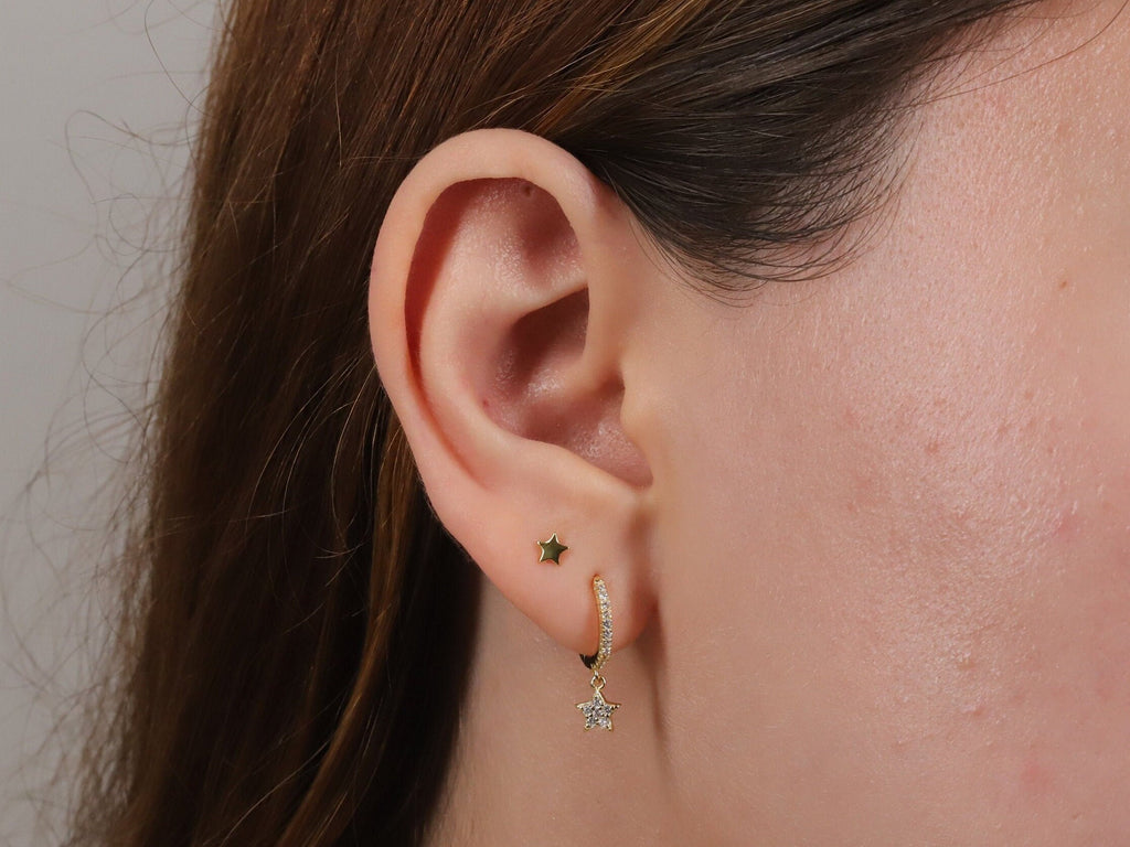 Tiny Star Stud Earrings