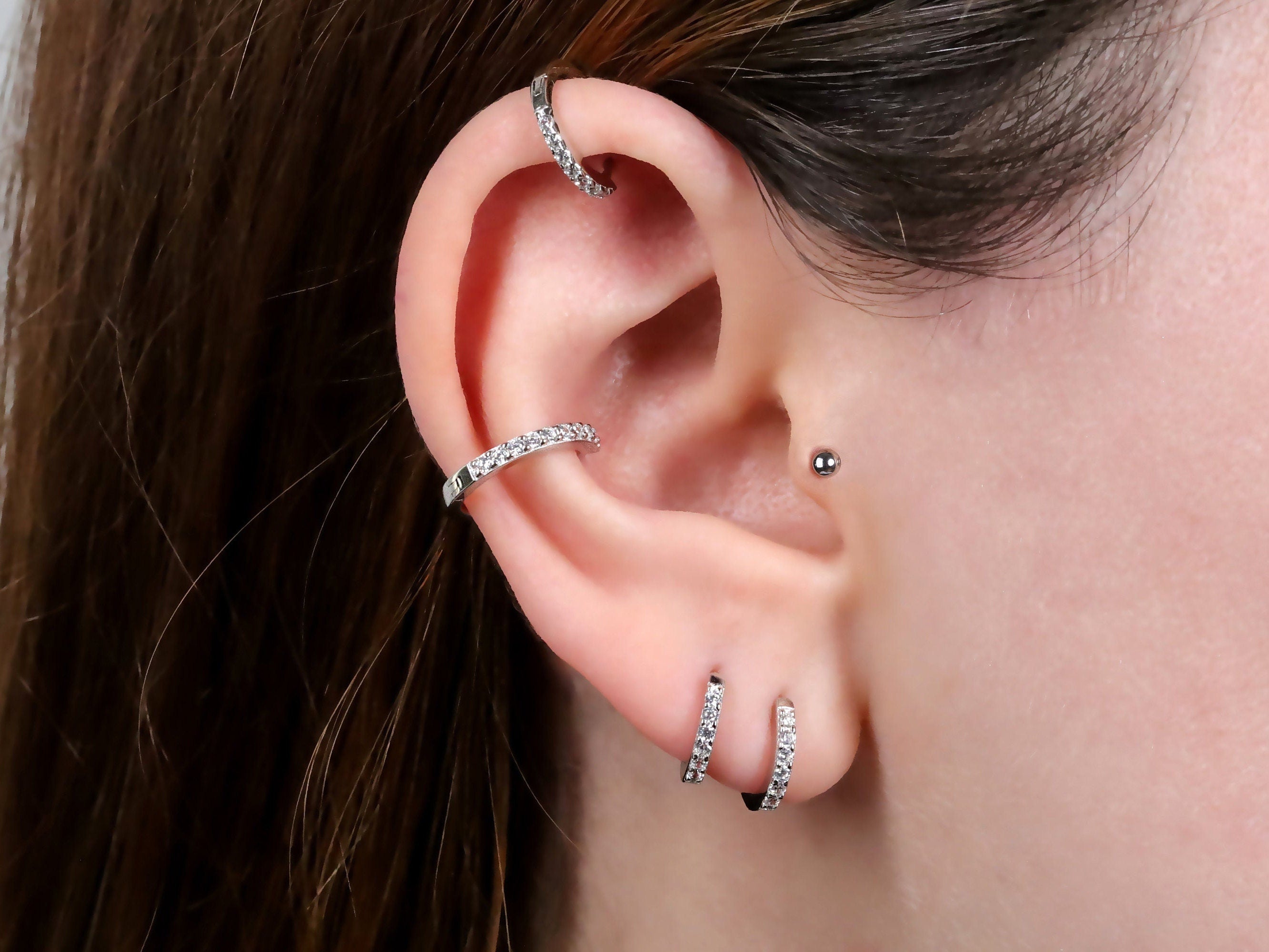 Dainty Huggie Hoop Earrings