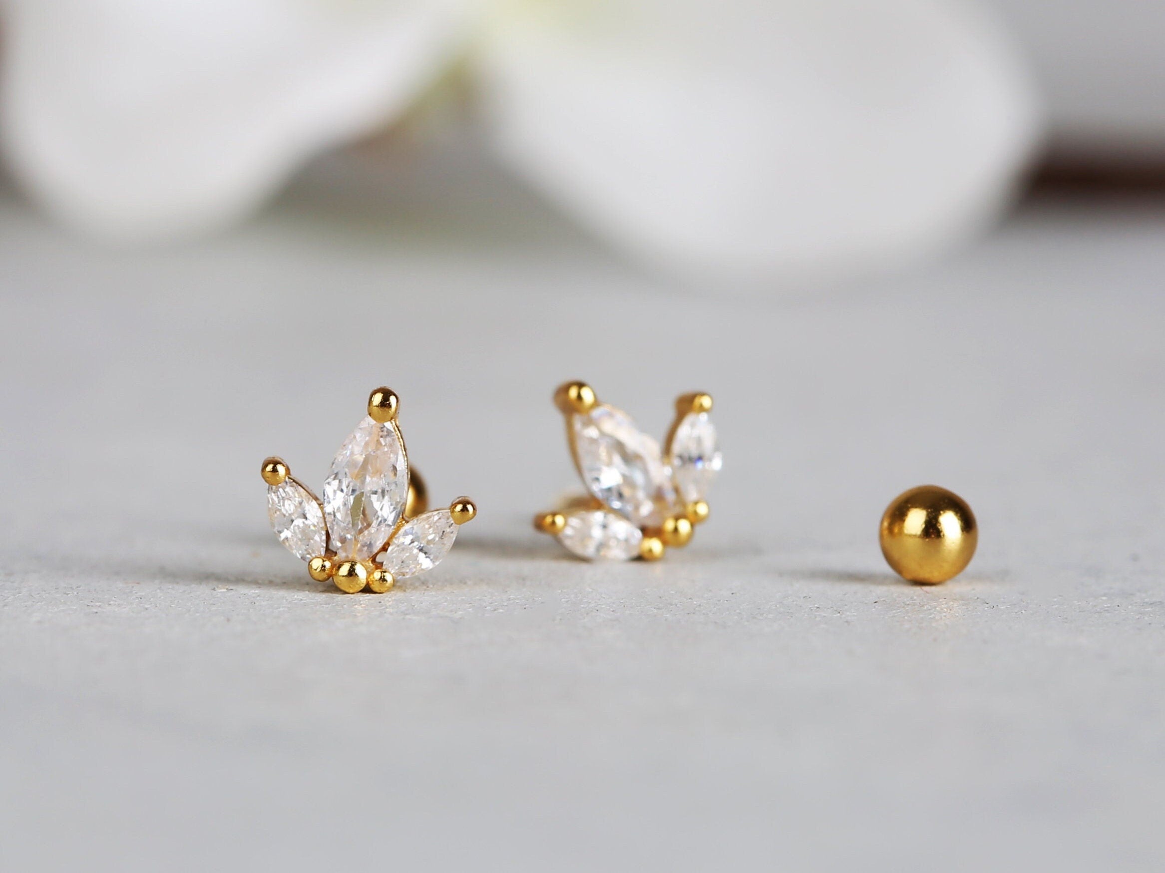 Tiny Stud Earrings Set