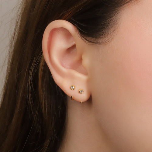 Backless Open Hoop Earrings
