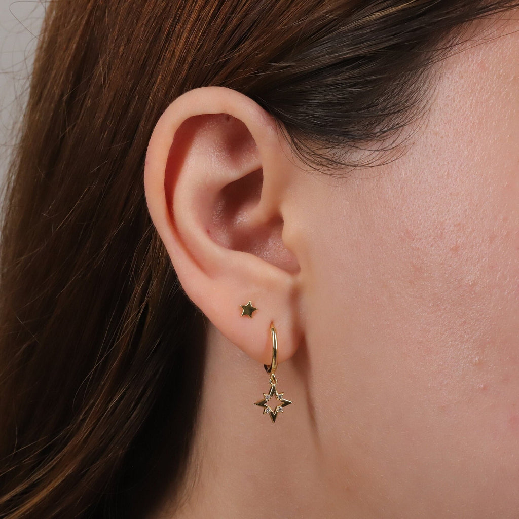 Tiny Star Stud Earrings