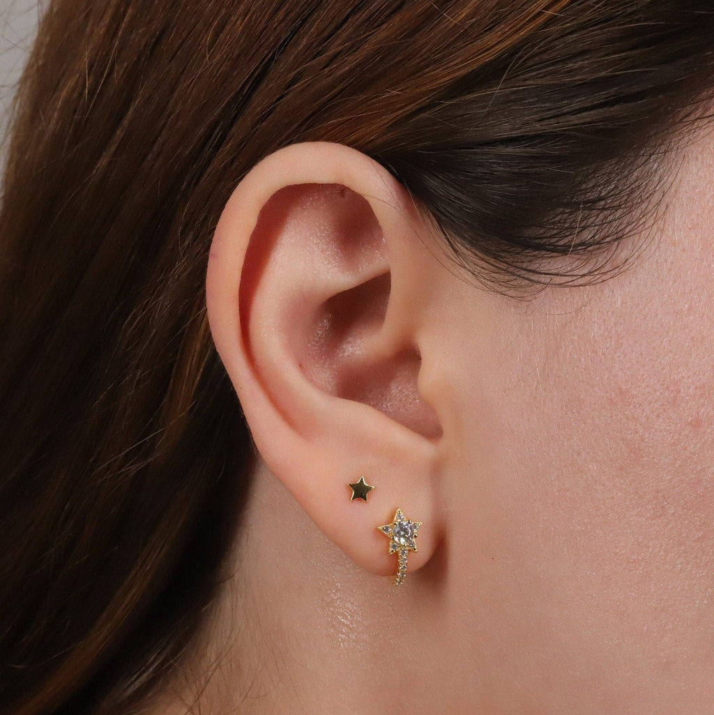 Tiny Star Stud Earrings