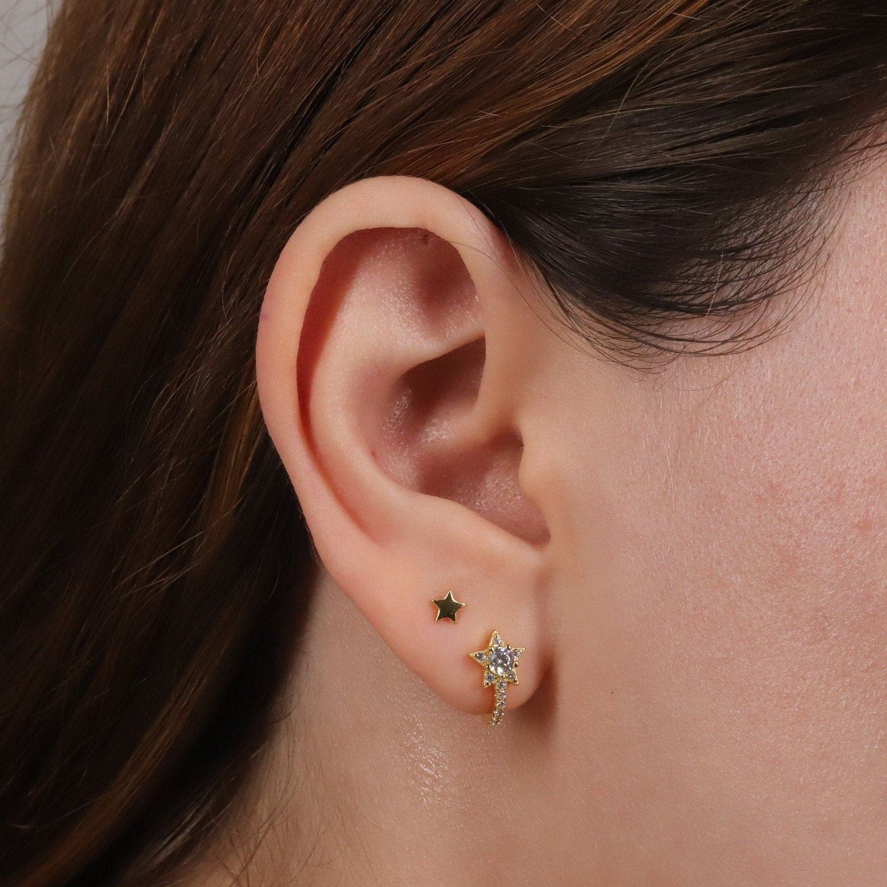 Tiny Star Stud Earrings