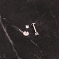 925 Sterling Silver Threadless Push Pin Labret Stud