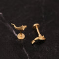 Sterling Silver Koi Fish Stud Earring