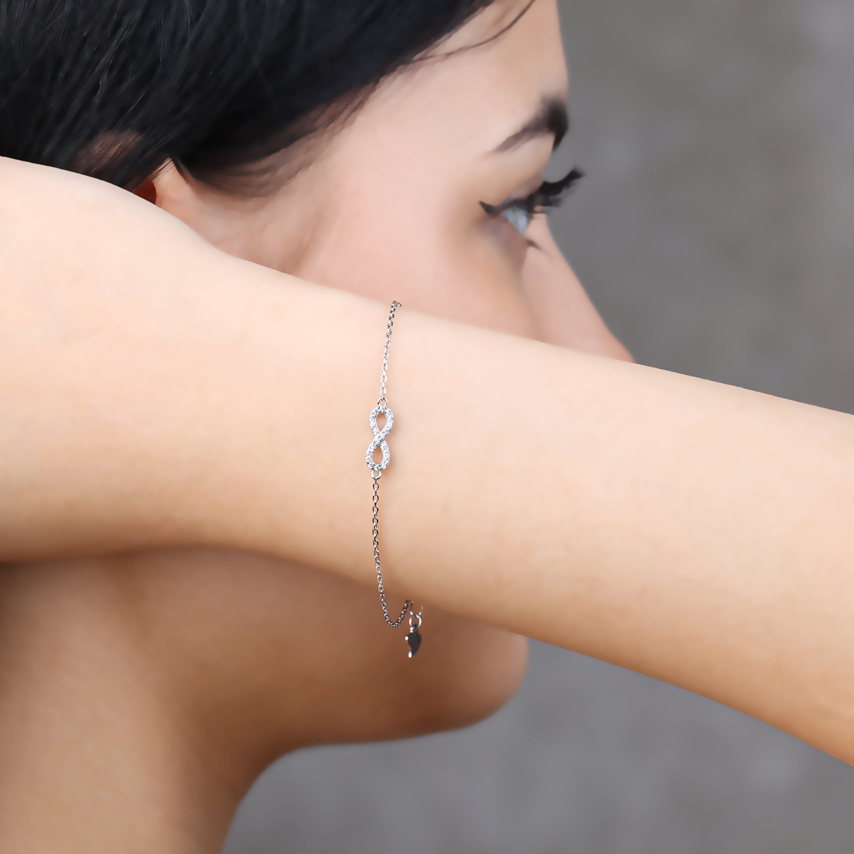 Gold Infinity Charm Bracelet