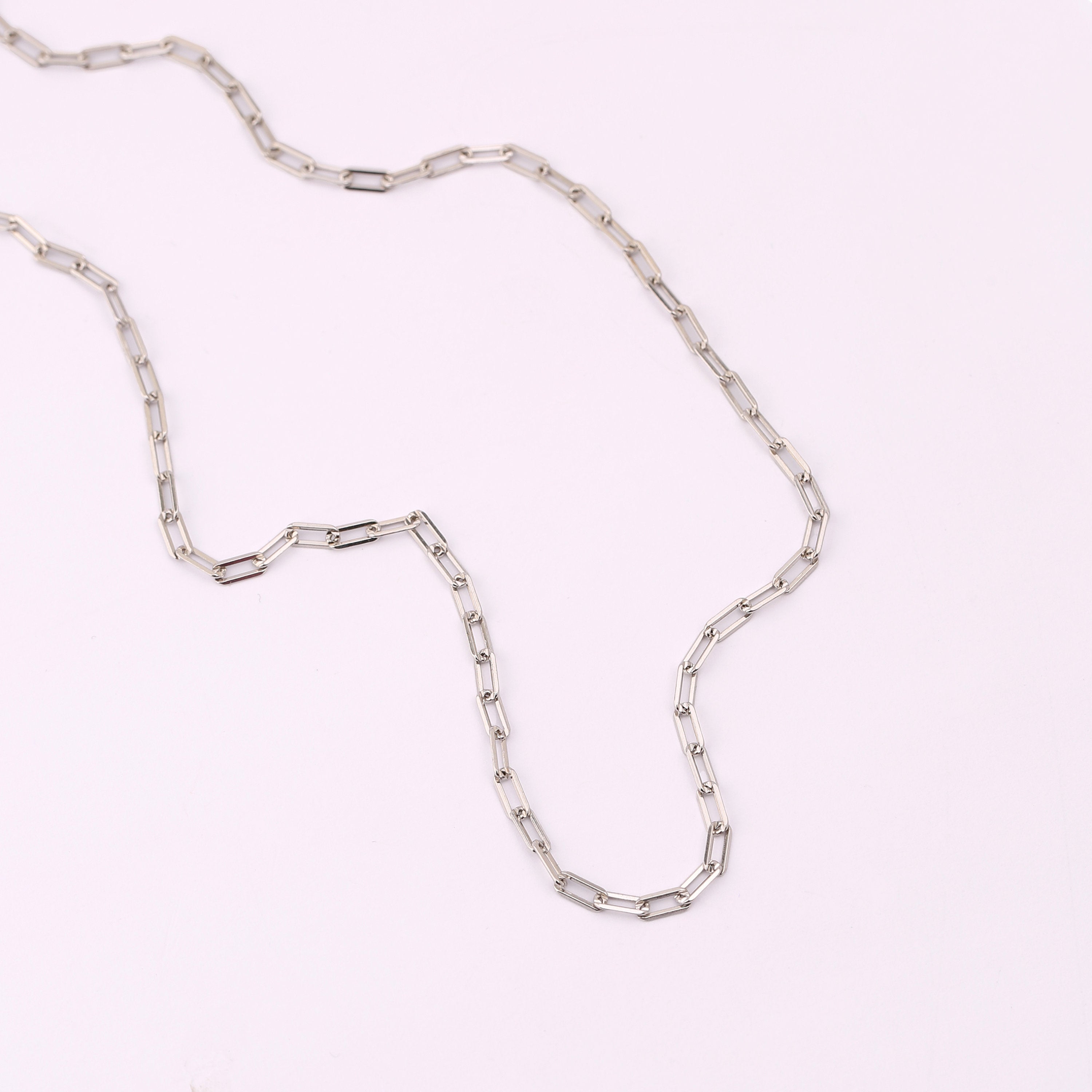 Gold Paperclip Chain Necklace