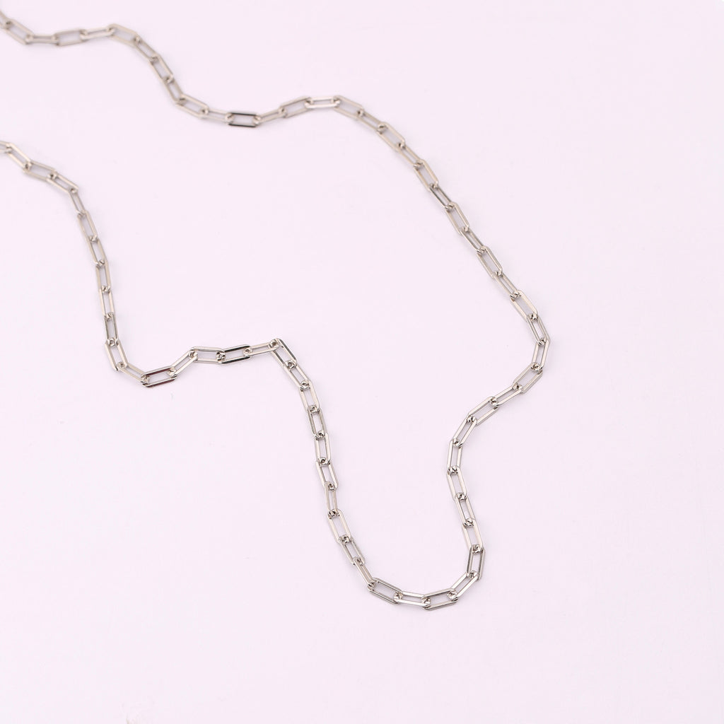 Sterling Silver Paperclip Chain Necklace