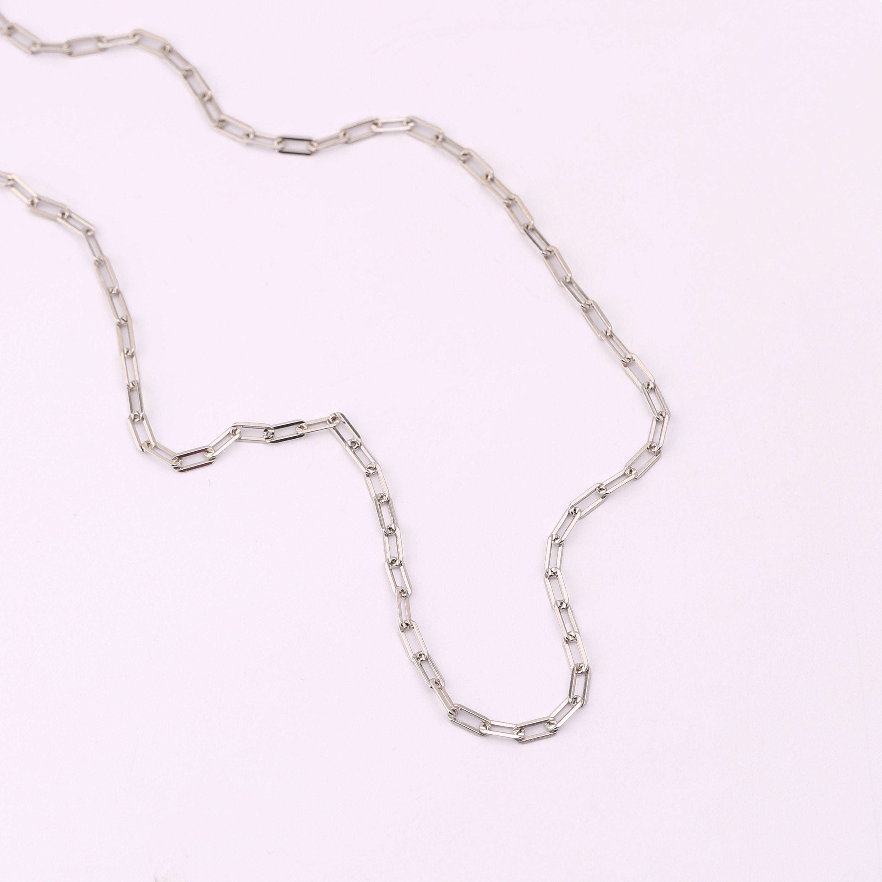 Sterling Silver Paperclip Chain Necklace