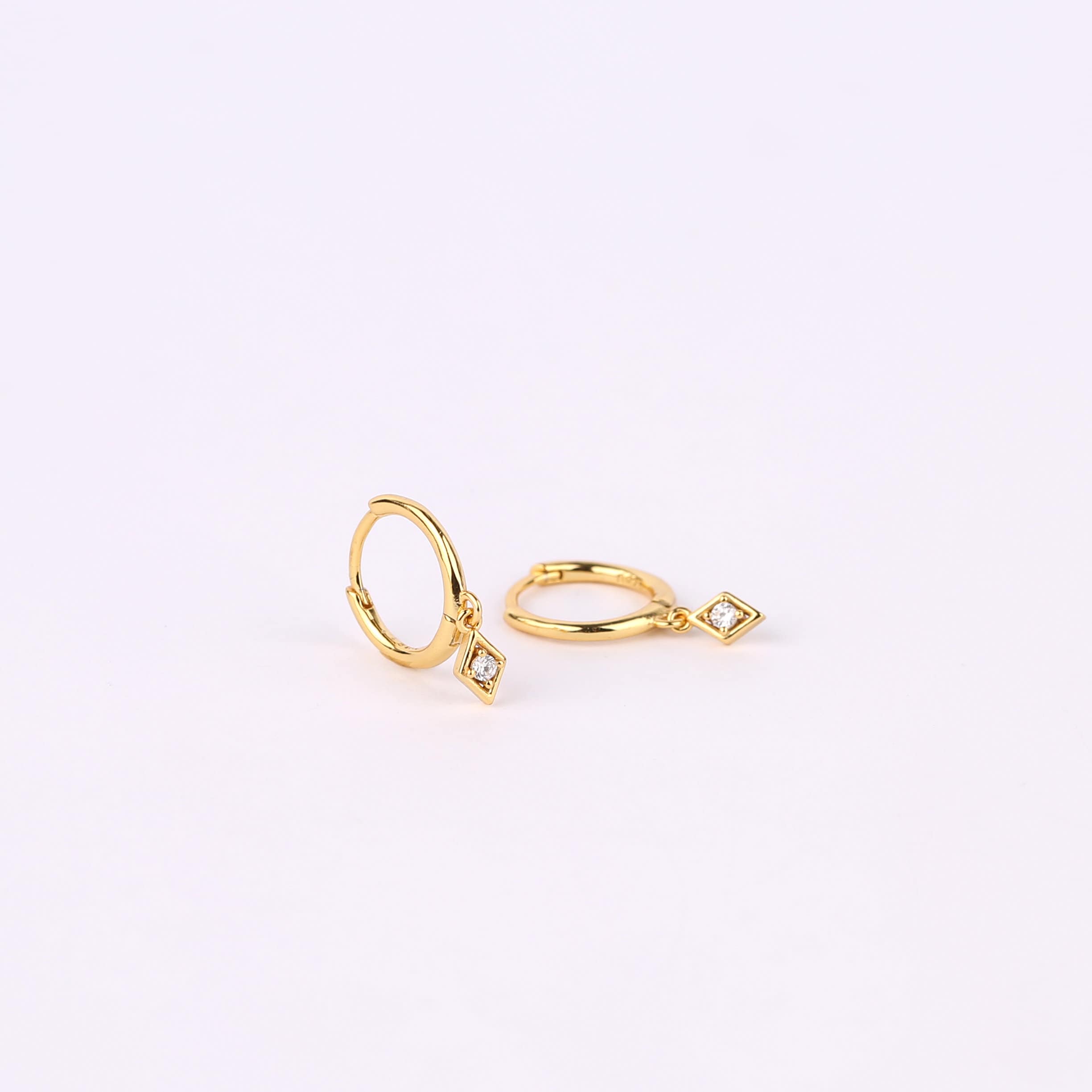 Turquoise Charm Hoop Earrings