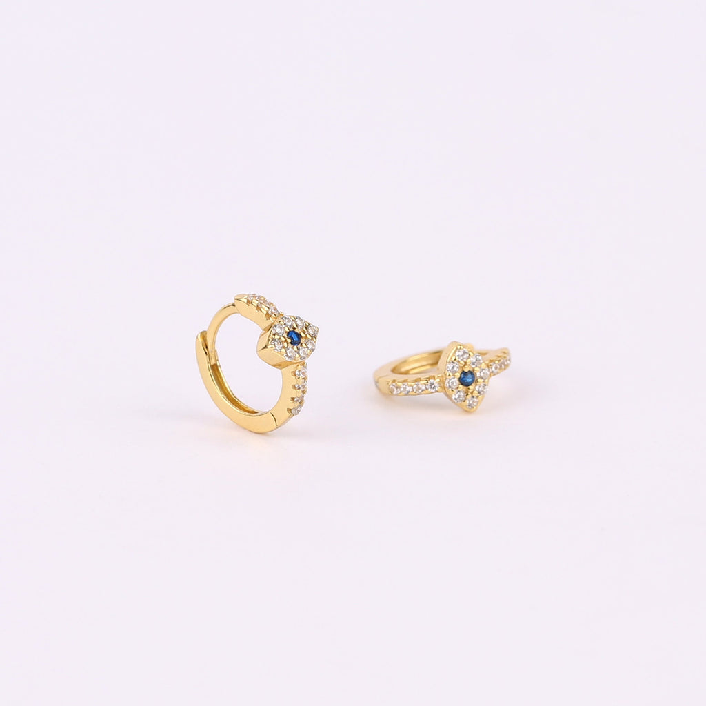Evil Eye Hoop Earrings Set