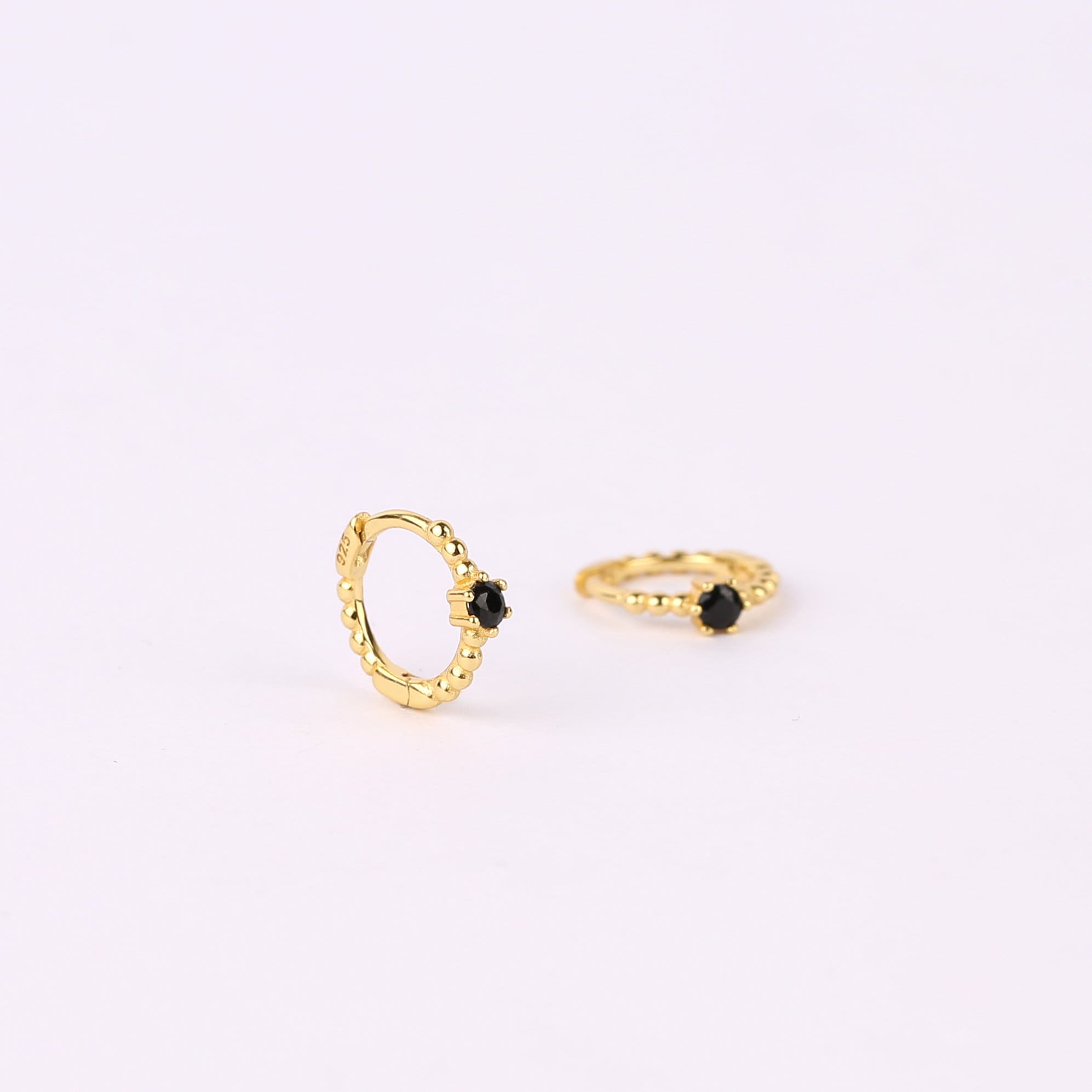 Thin Hoop Earrings Set