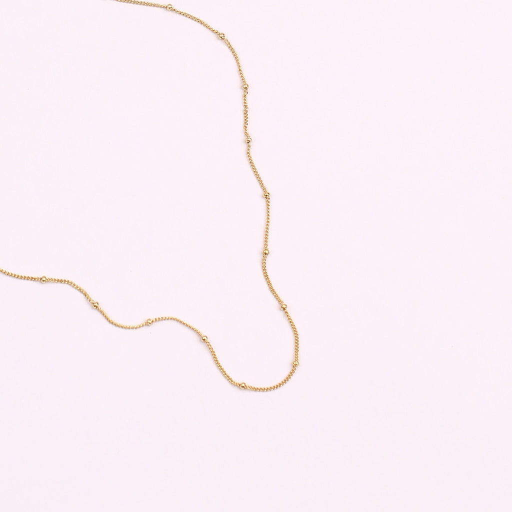 Gold Ball Chain Necklace