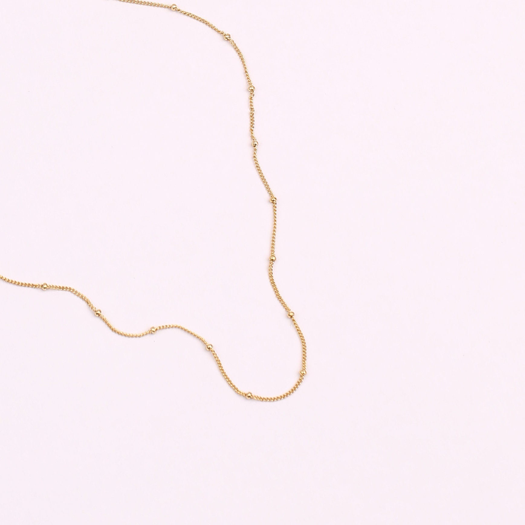 Gold Ball Chain Necklace