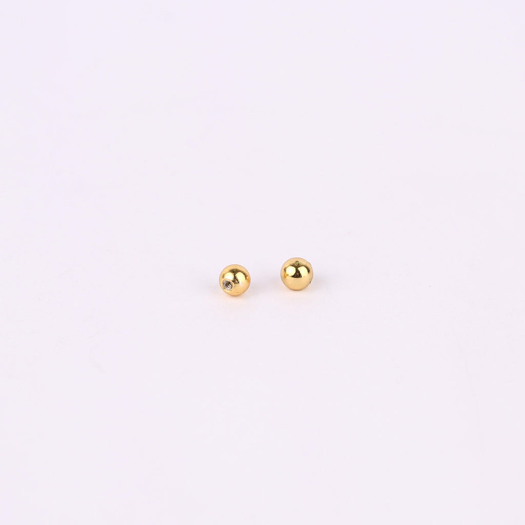 20G Diamond CZ Climber Stud Earrings with Ball Backing in
