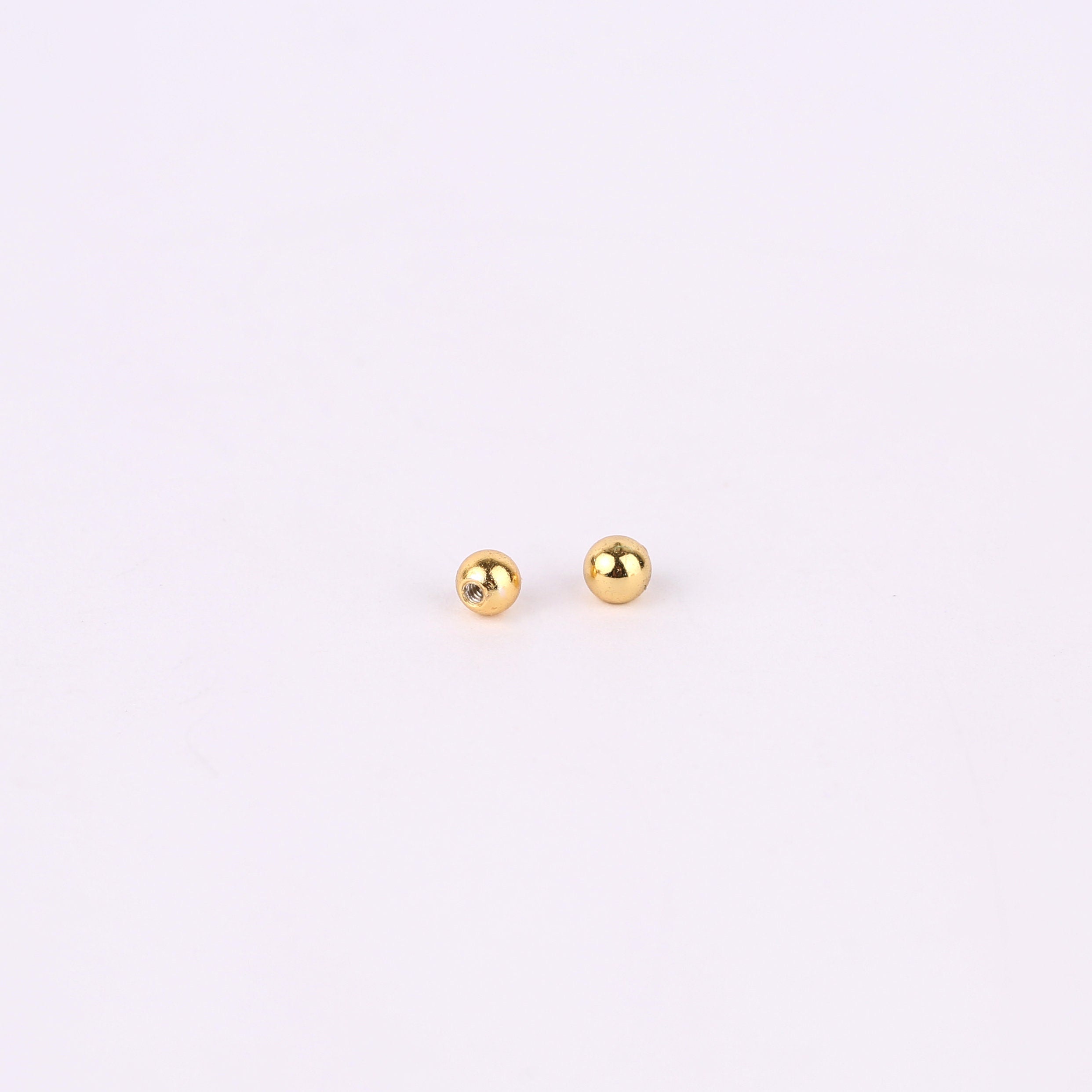 20G Diamond CZ Climber Stud Earrings with Ball Backing in