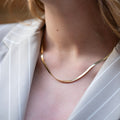 Gold Herringbone Necklace 3.3mm