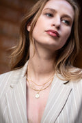 Gold Cross Medallion Necklace