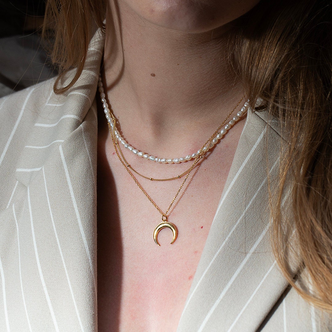 Gold Ball Chain Necklace