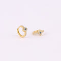 Evil Eye Huggie Hoop Earrings