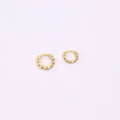 Beaded Huggie Hoop Earrings