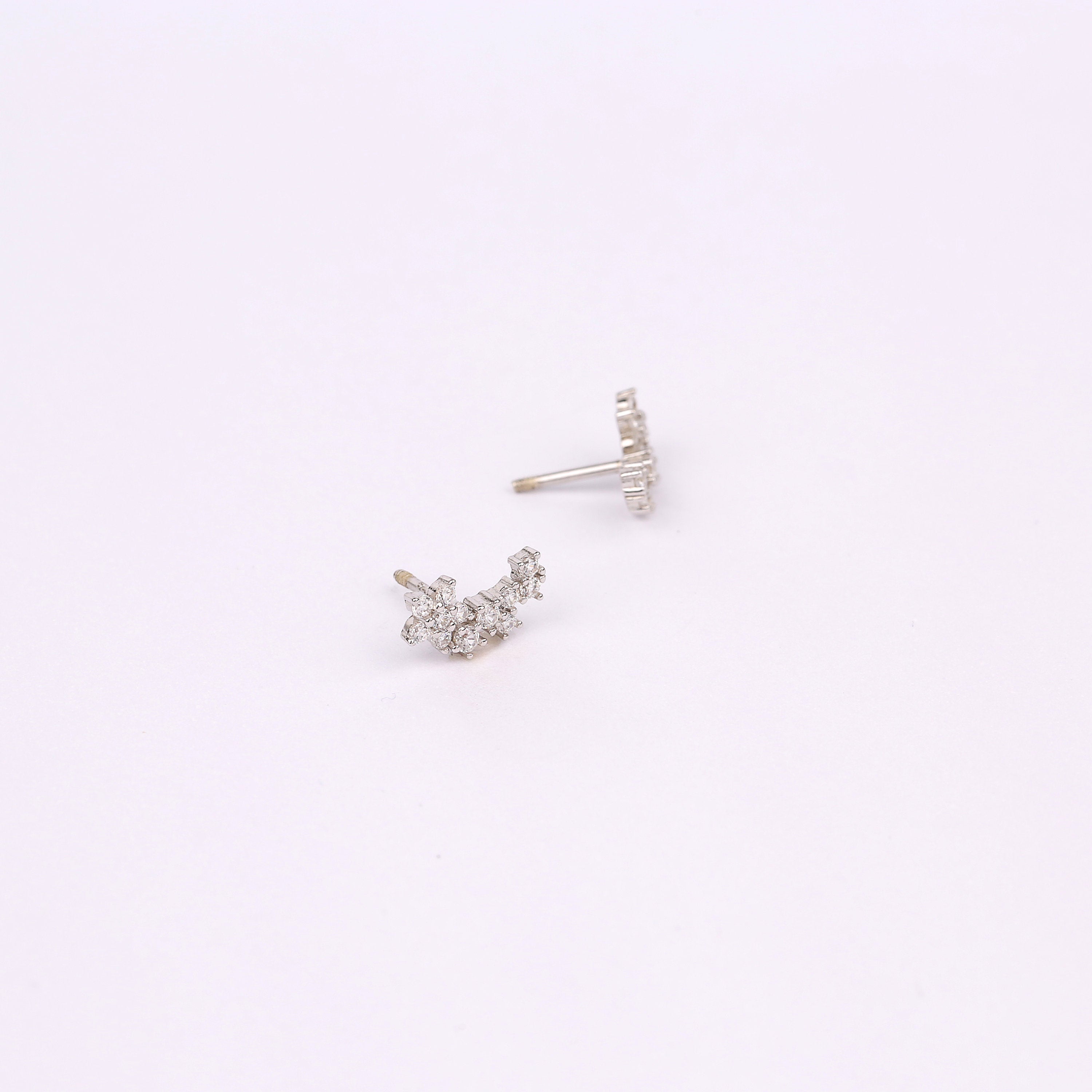 20g Starburst Helix Stud Earring with Ball Backing