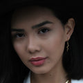 Long Snake Charm Dangle Huggie Hoop Earrings in Sterling