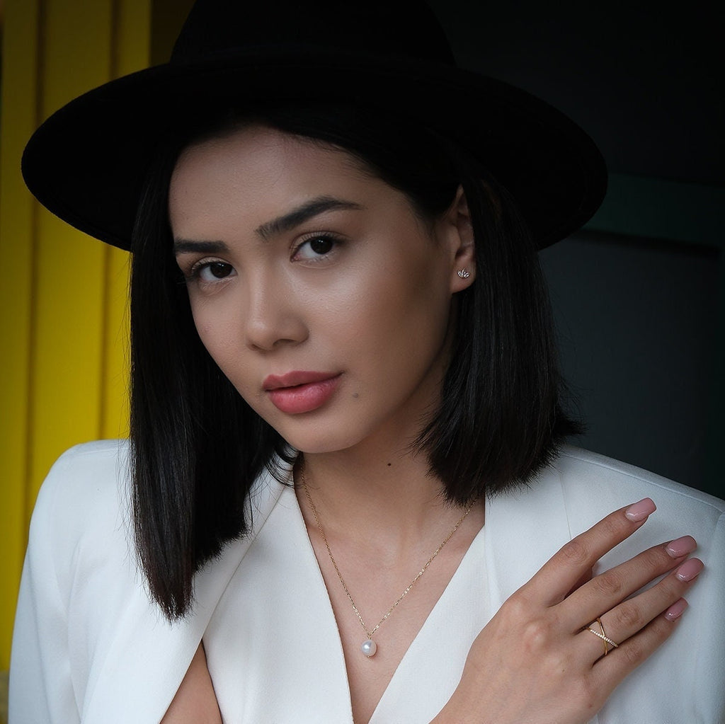 Marquise Fan Cluster Stud Earrings