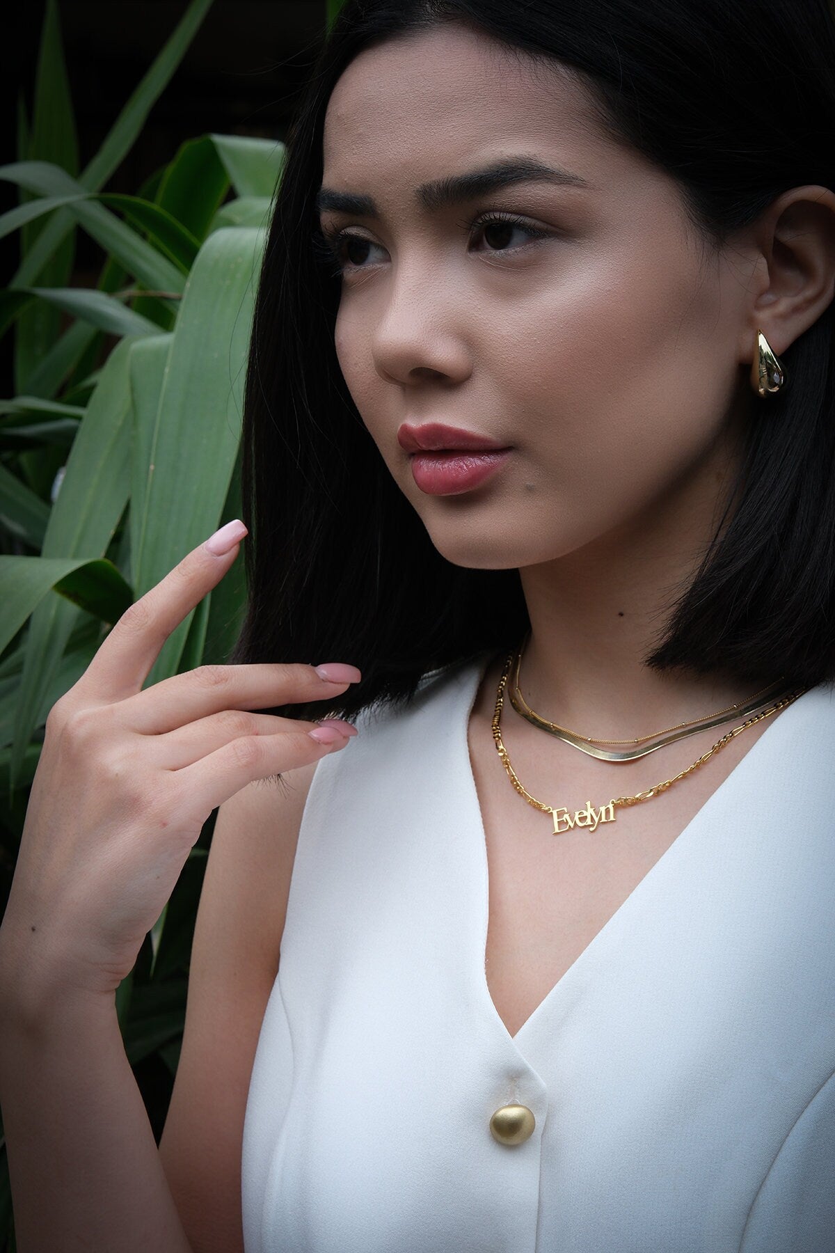 Chunky Teardrop Stud Earrings