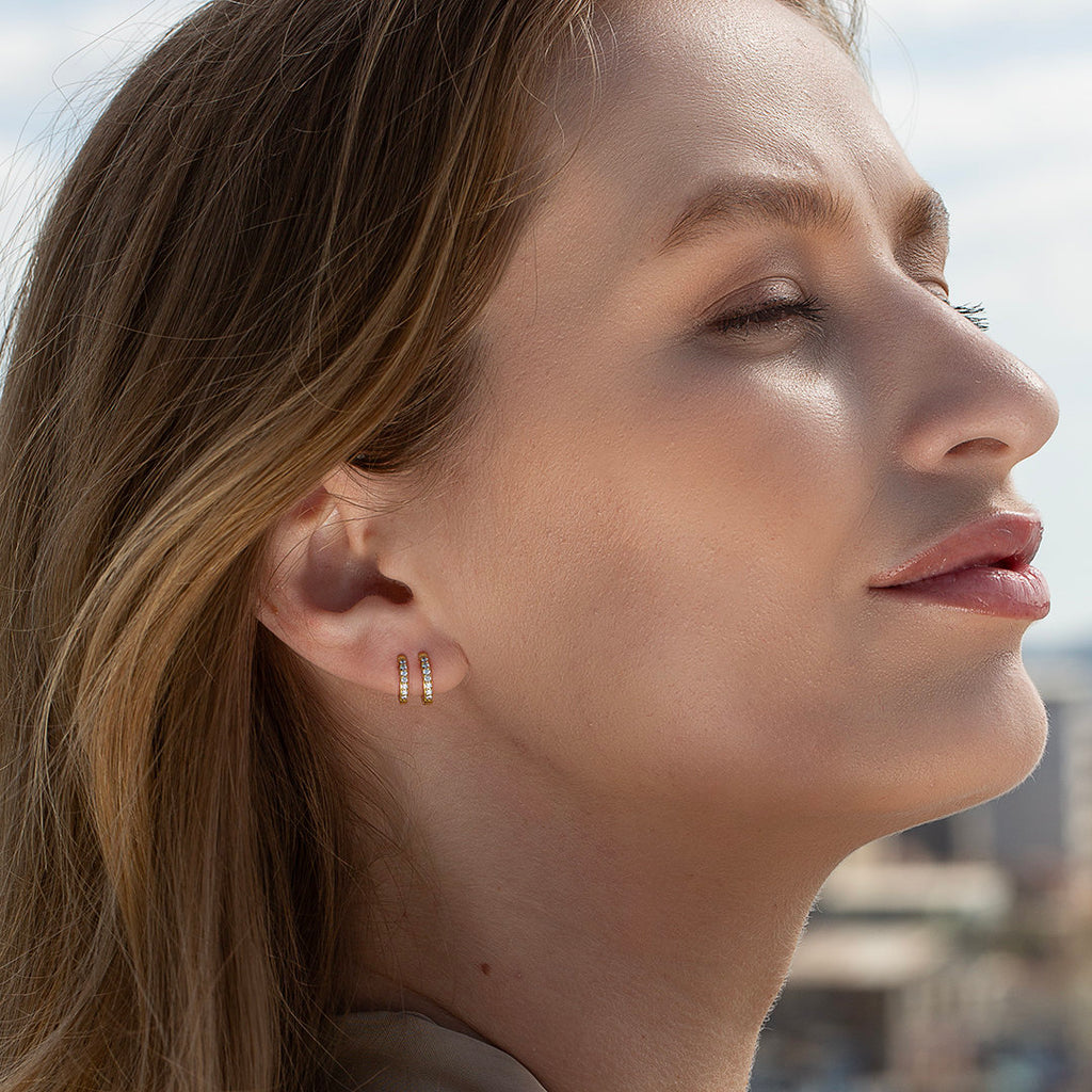 Beaded Hoop Earring Set