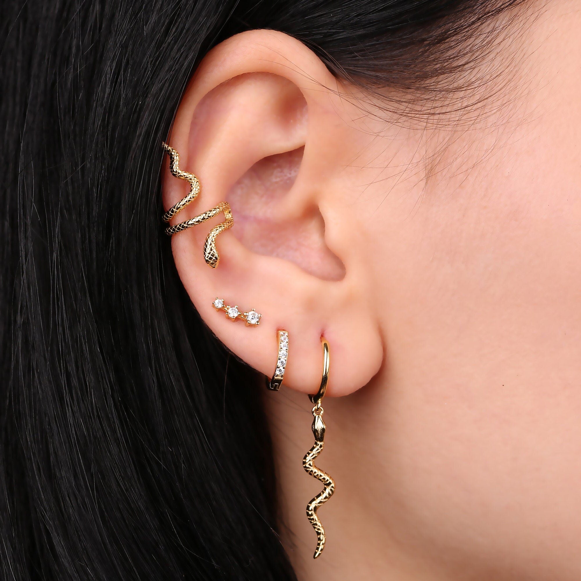 Snake Ear Cuff, Snake Conch Ear Cuff
