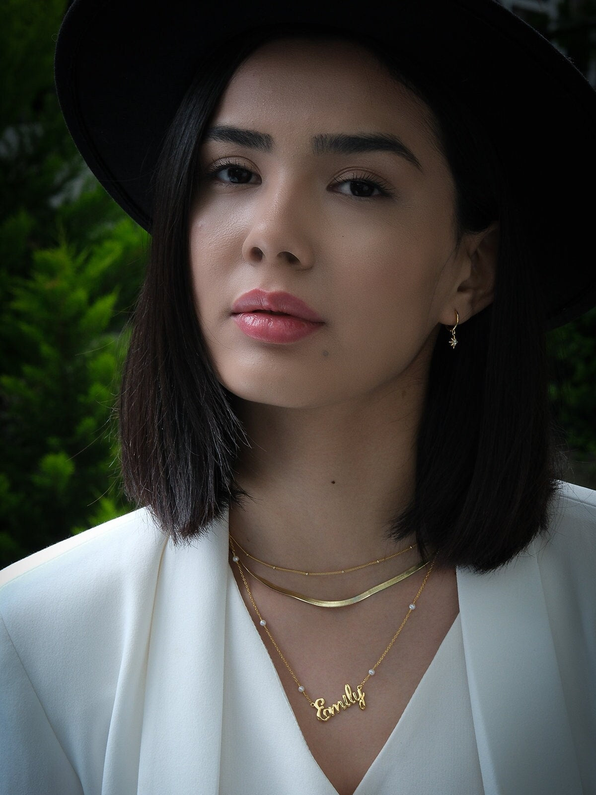 Sterling Silver Dangle Star Hoop Earrings