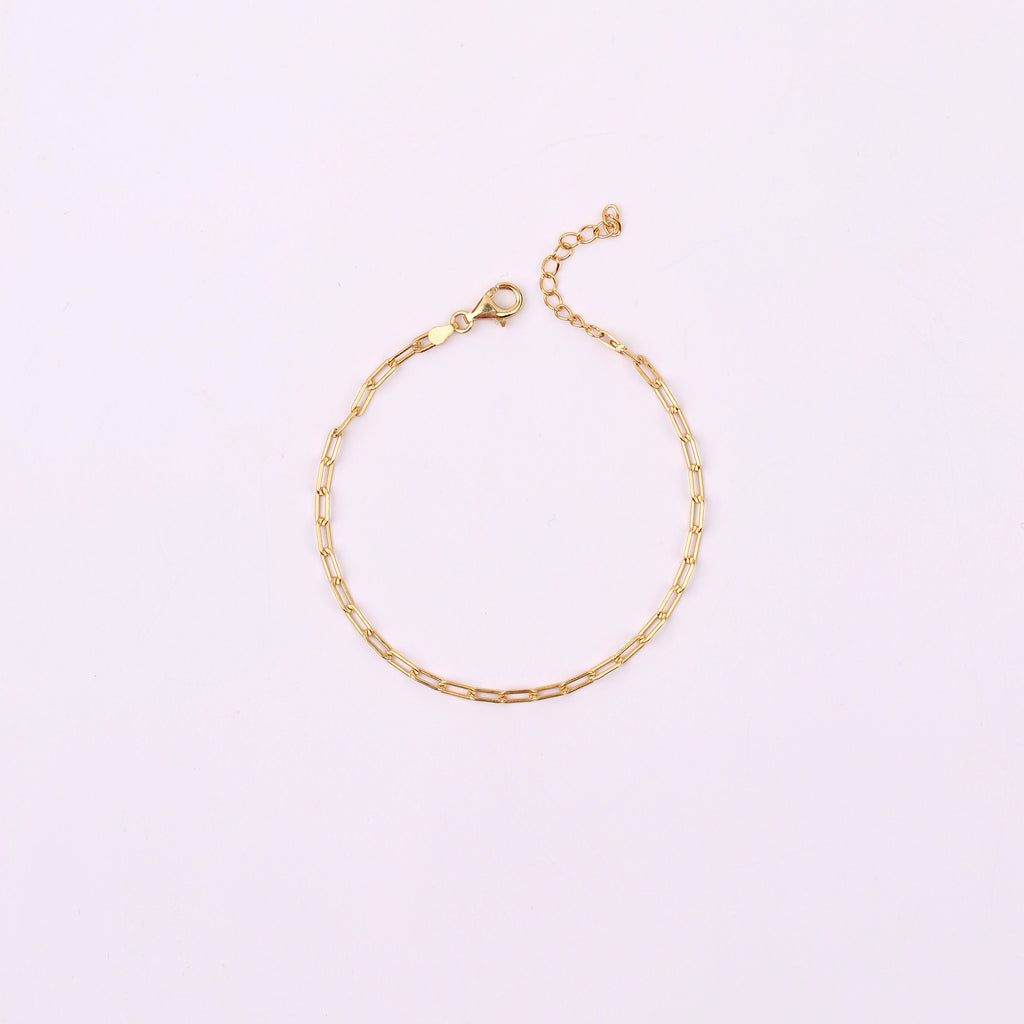Gold Paperclip Bracelet