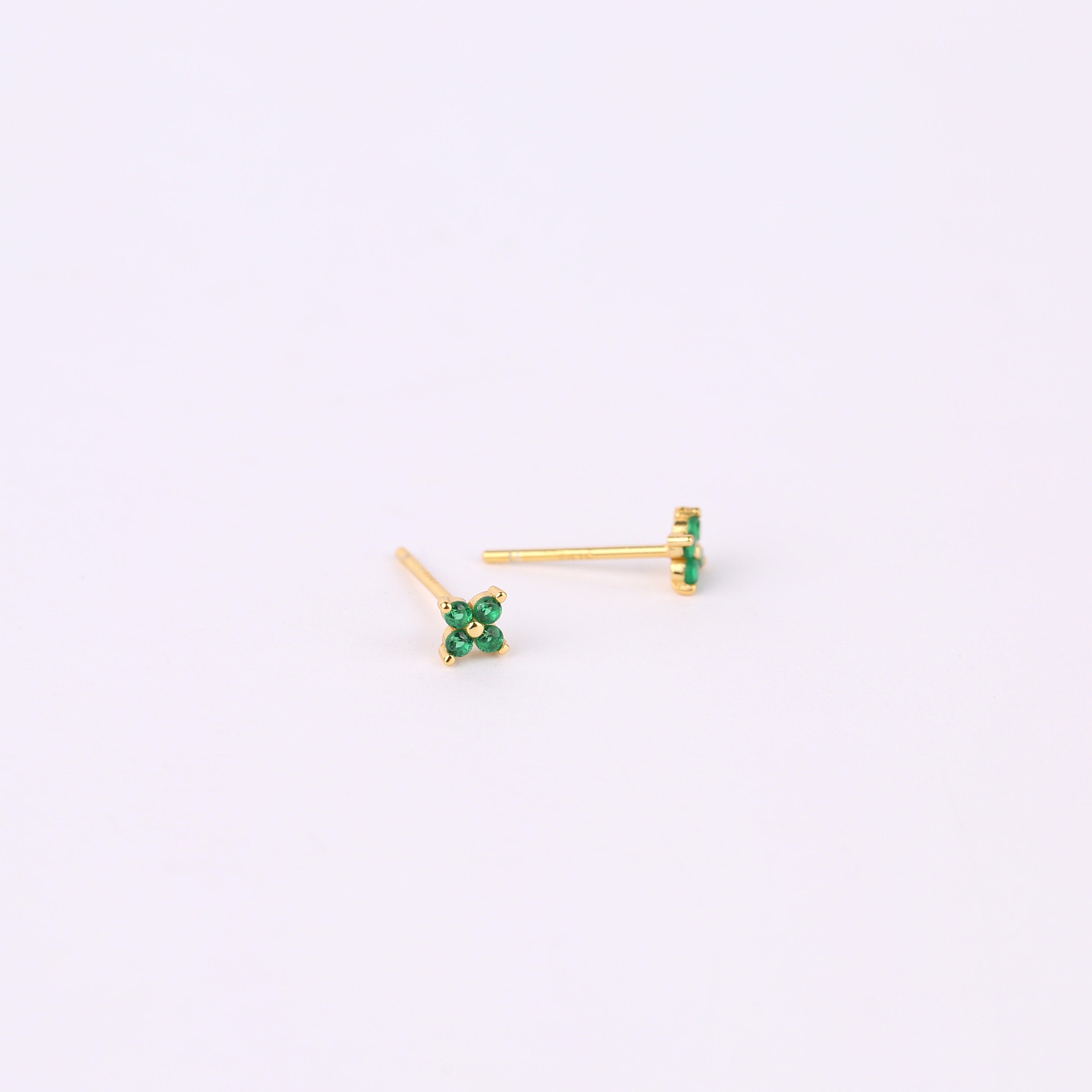 Flower Charm Hoop Earrings Set for Multiple Piercings