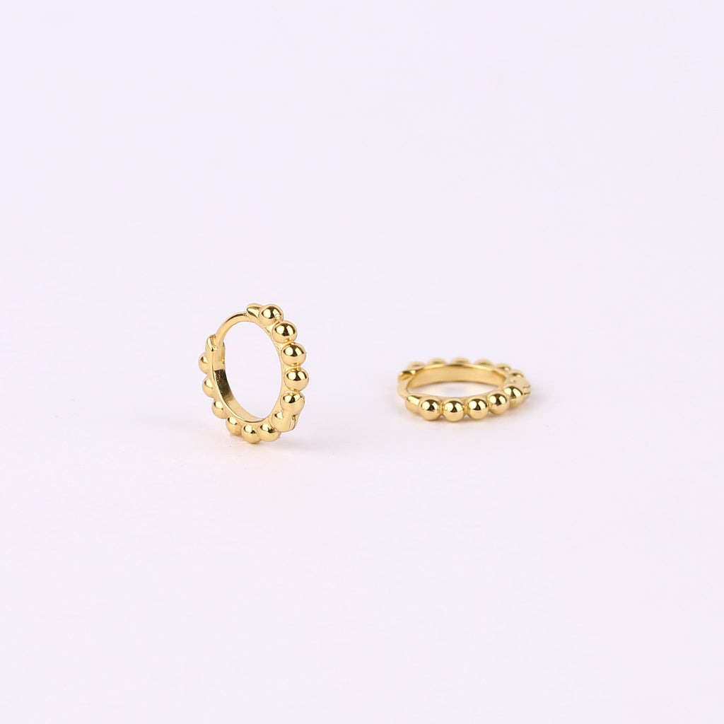 Beaded Hoop Earring Set