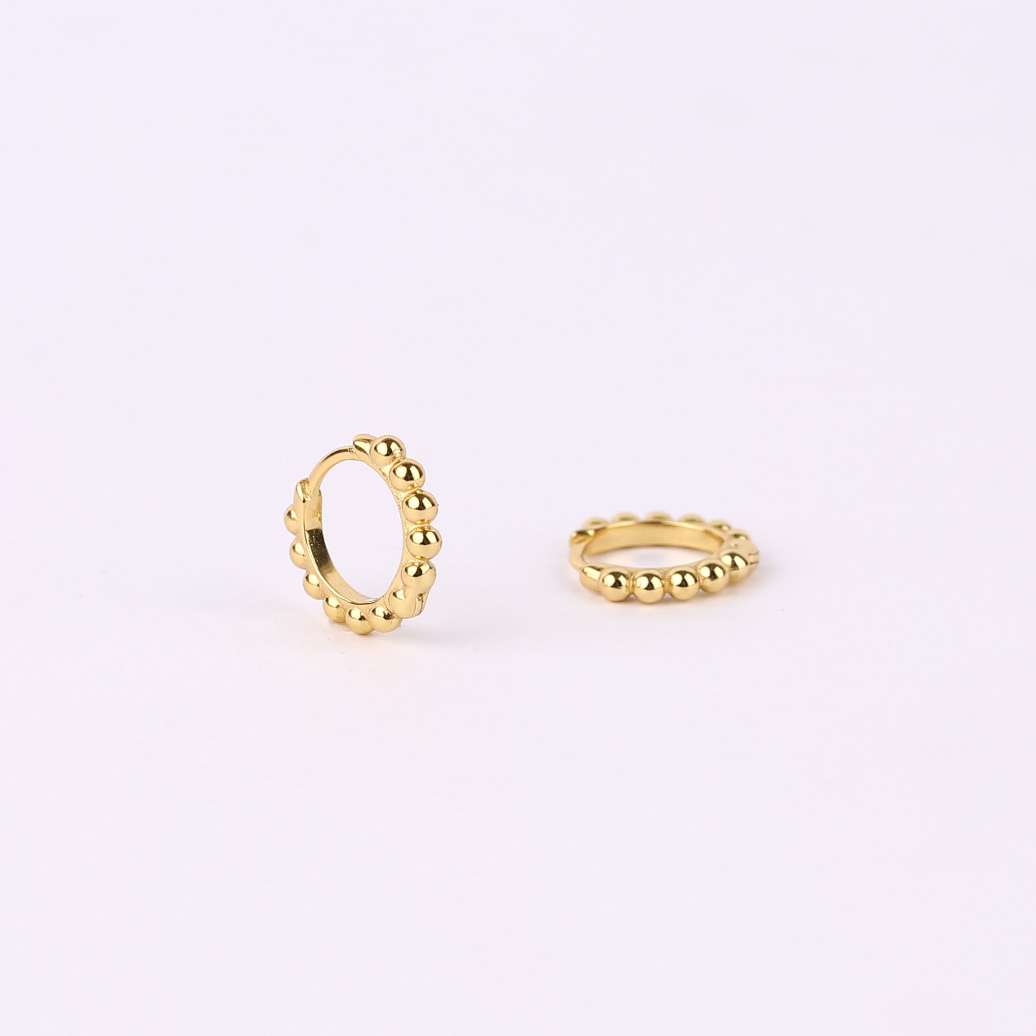Beaded Hoop Earring Set