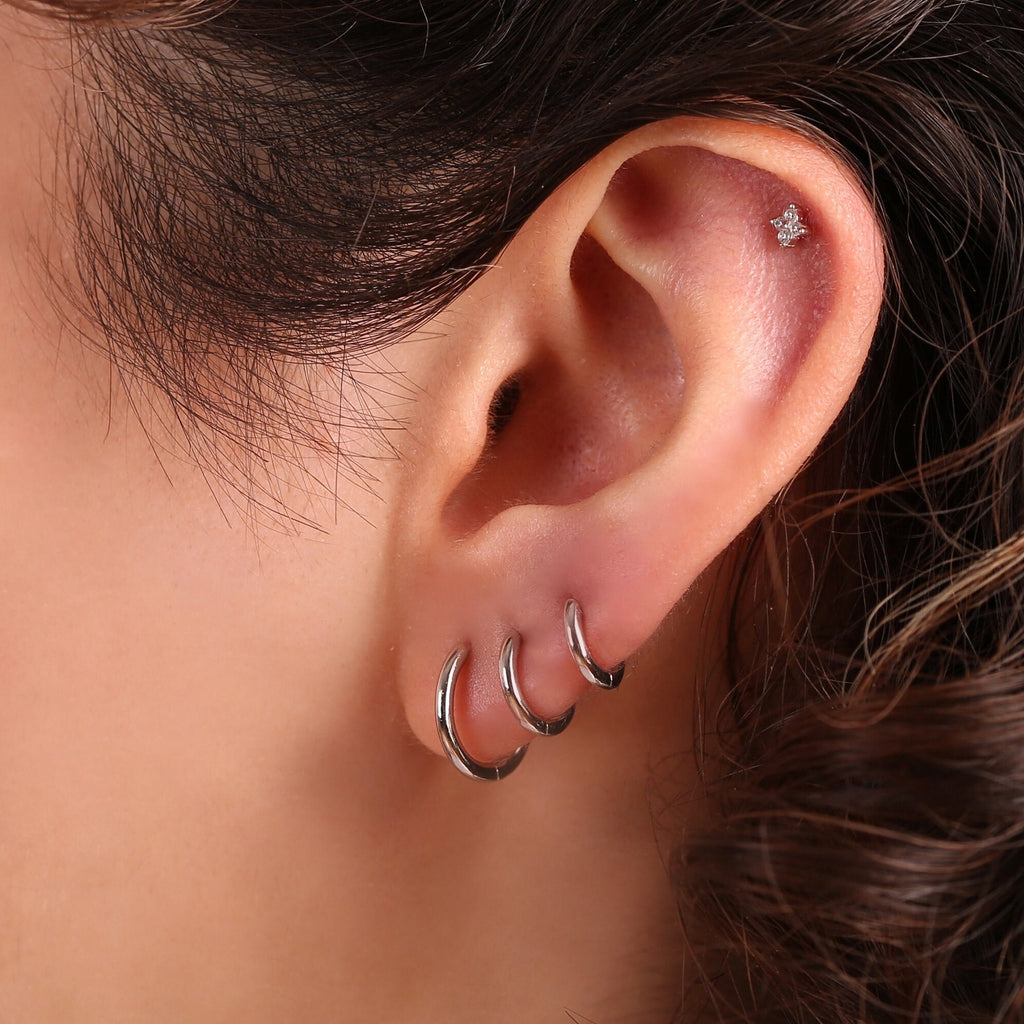Cartilage Huggie Hoop Earrings