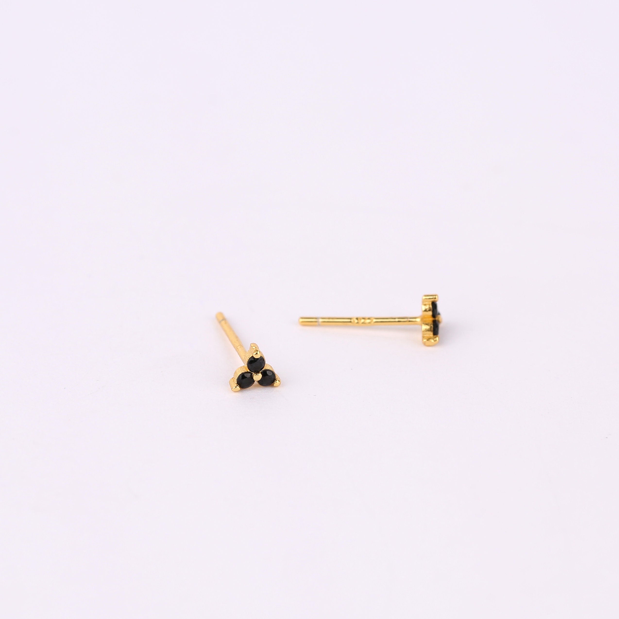 Tiny Star Charm Dangle Hoop Earrings Set