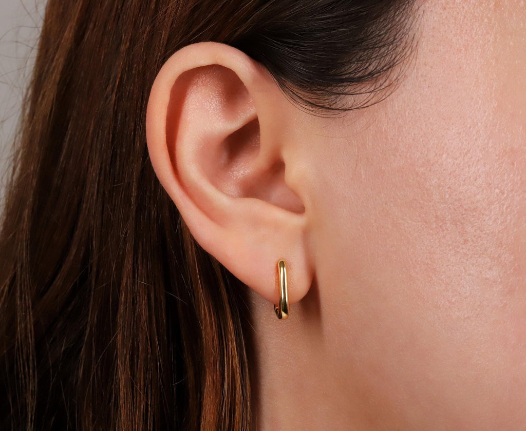Chain Link Hoop Earrings
