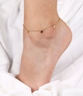 Sterling Silver Dangling Coin Anklet