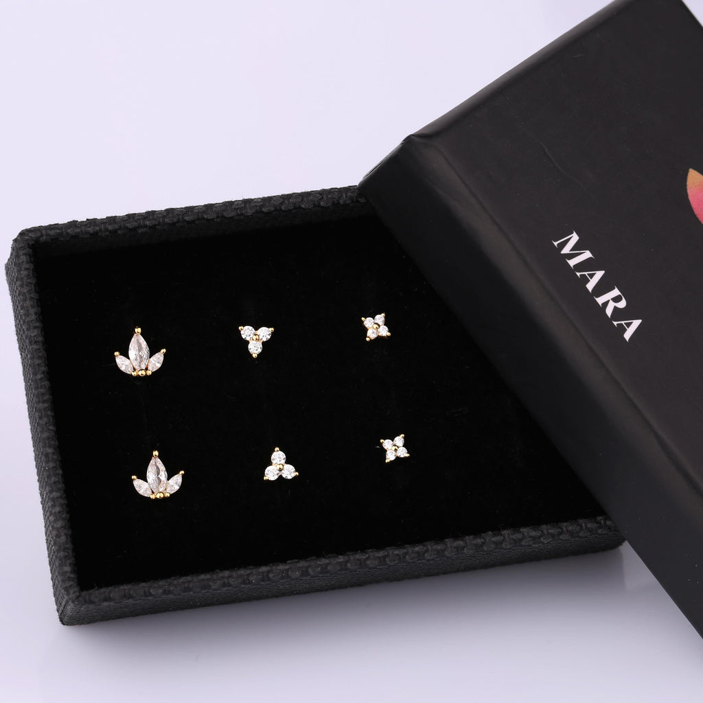 Tiny Stud Earrings Set
