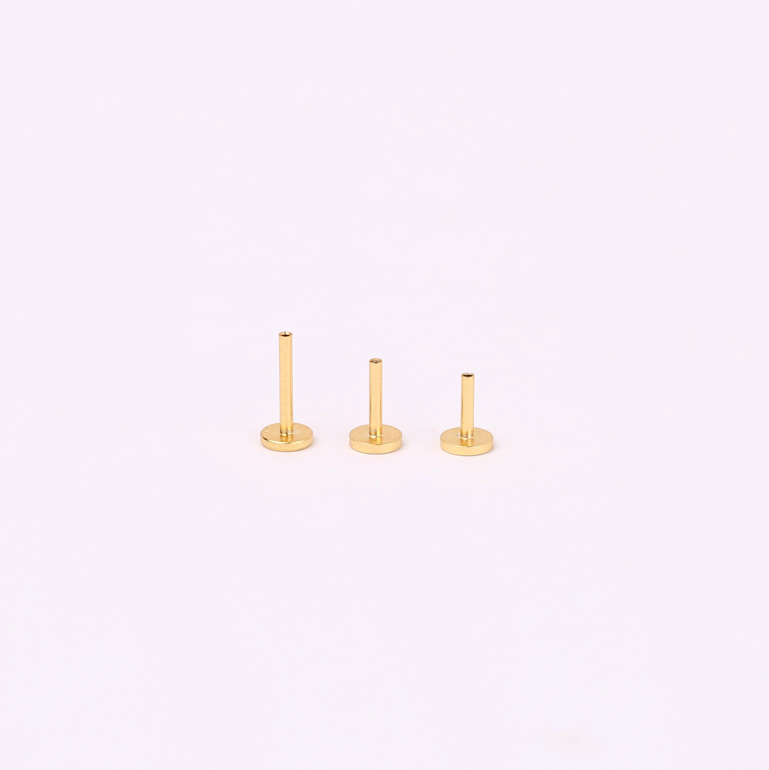18G Tiny Diamond Threadless Push Pin Labret Stud