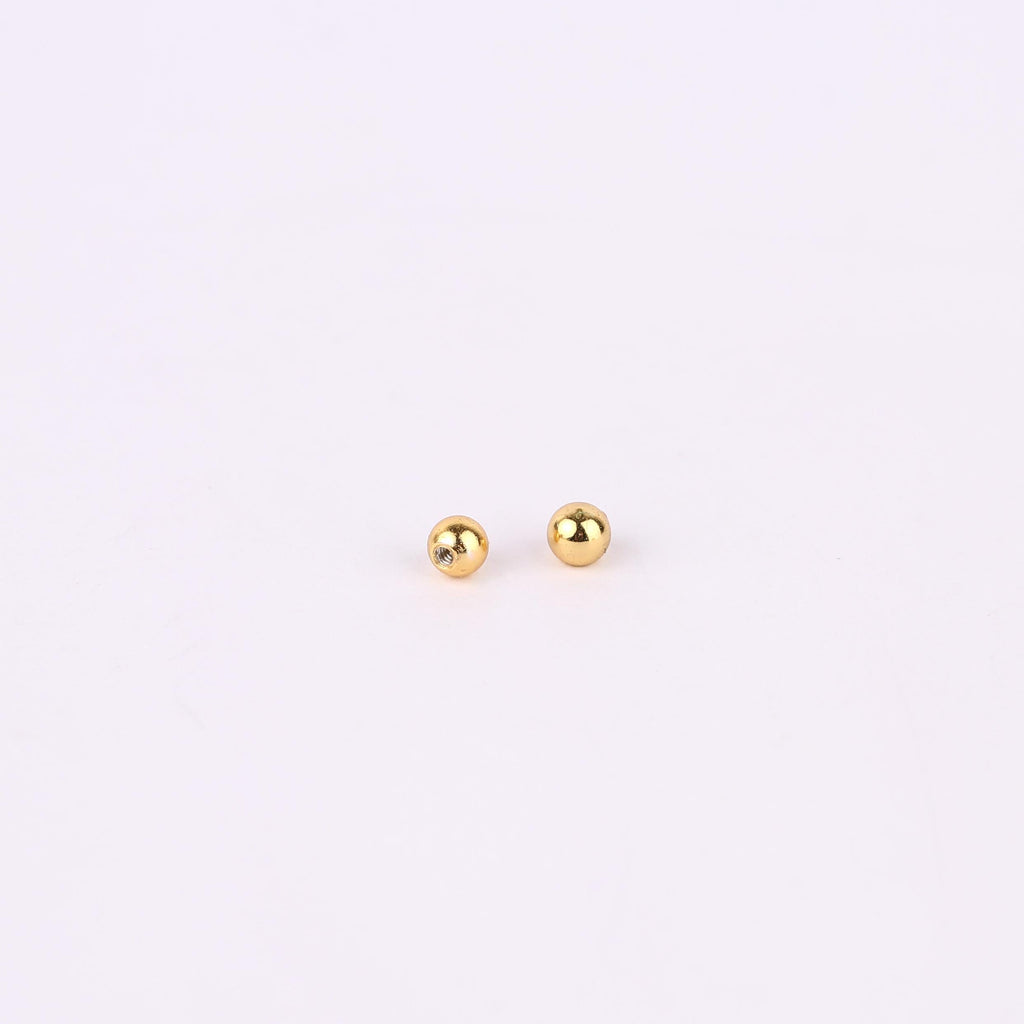 Replacement Screw Back Ball Backing For Stud Earrings