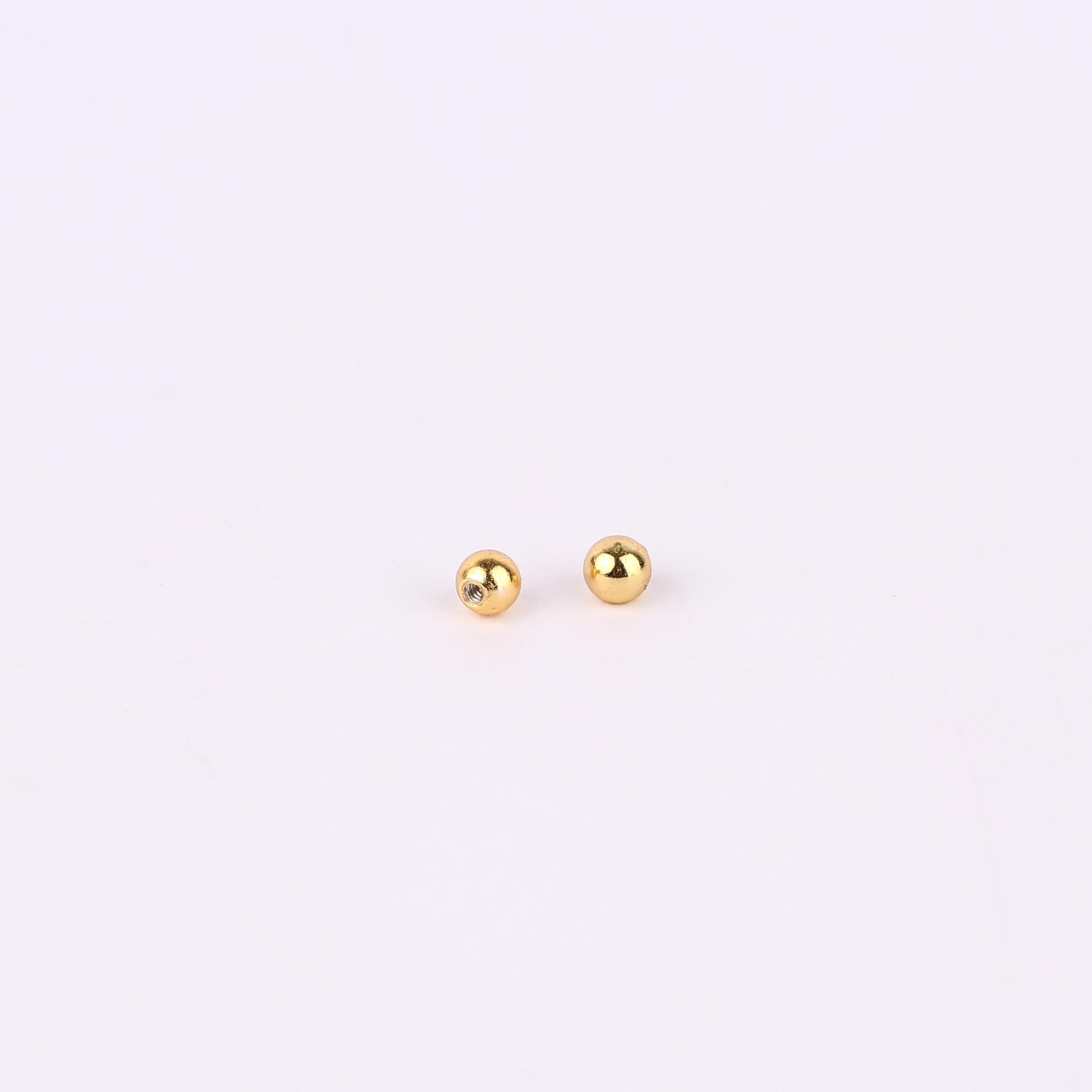 Replacement Screw Back Ball Backing For Stud Earrings